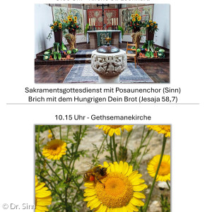 unsere beiden Gottesdienste
